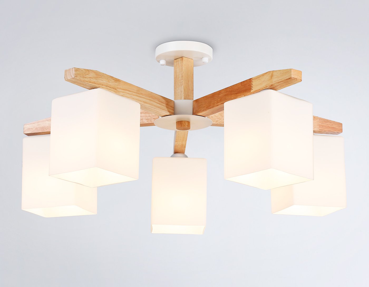 

Люстра средней высоты Ambrella light TR83118/5 WH/LW