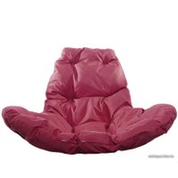 Подвесное кресло M-Group Капля Люкс 11030202 (коричневый ротанг/бордовая подушка)