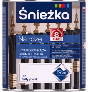 

Грунт-эмаль Sniezka На ржавчину 0.65 мл (R02 серый глянец)
