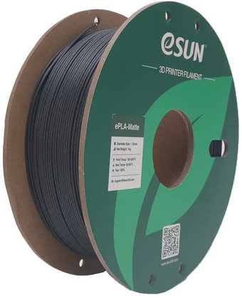 eSUN ePLA-Matte ePLA-Matte175DP1 (1.75мм, глубокий черный)