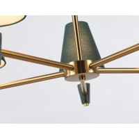 Подвесная люстра Ambrella light LH75051/5 BS/GN (латунь/зеленый)