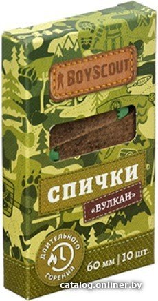 Спички BoyScout Вулкан 61034 (10 шт)
