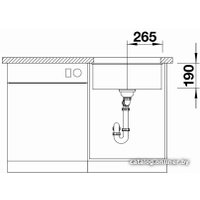 Кухонная мойка Blanco Subline 500-U 525995 (черный)