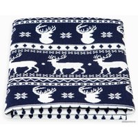 Плед Amarobaby Pure Love. Christmas 75x105 (синий)