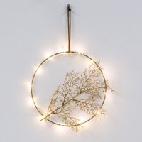 Подвеска AksHome Тип 7 Круг с веткой D20см 13LED 2АА