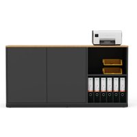 Тумба Crafto Мальта 04 150x40x75 (графит дуб)