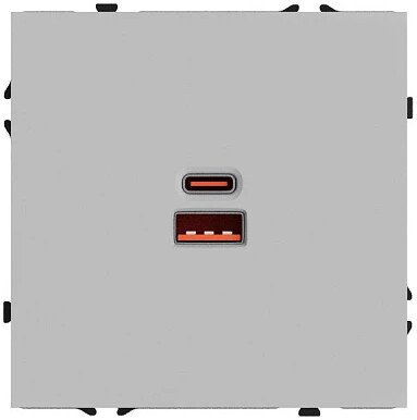 Розетка USB Forkel F70 19812 (светло-серый)