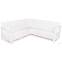 Садовый диван Альтернатива Ротанг-плюс М8347 (белый)