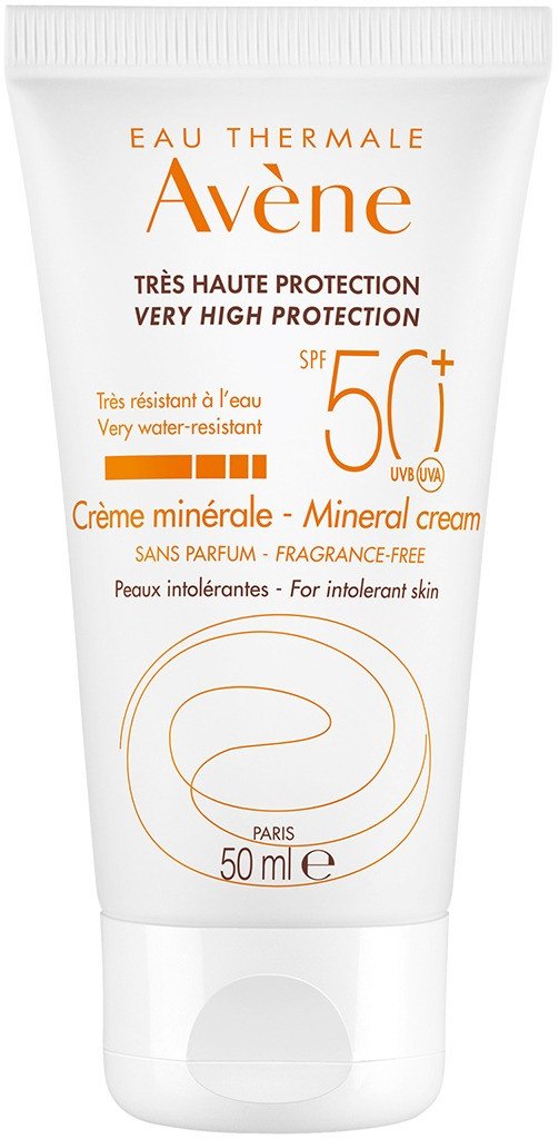 

Крем солнцезащитный Avene Минеральный для гиперчувствительной кожи SPF 50+ (50 мл)