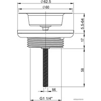 Донный клапан Wellsee Drainage System 182145000 (хром)