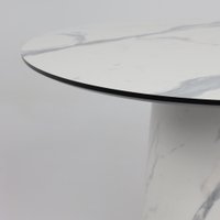 Кухонный стол Lepremo AV 1317 HPL+МДФ 1000 (мрамор белый/черный)