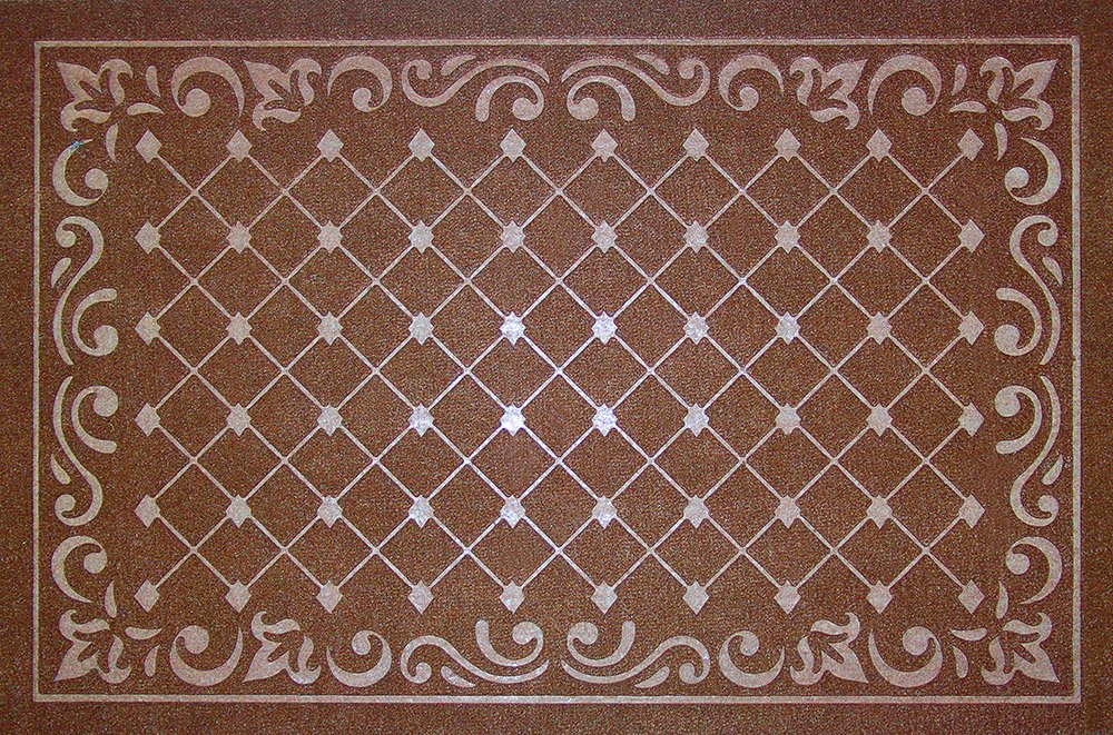 

Придверный коврик Kovroff Ромбы 60x90 П/10/03/03 (коричневый)
