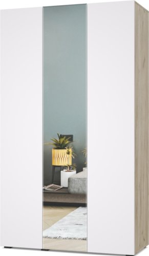 Шкаф распашной Modern Челси Ч31 (серый дуб/белый)