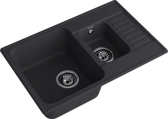 Кухонная мойка GranFest QUARZ Z-21K (черный)