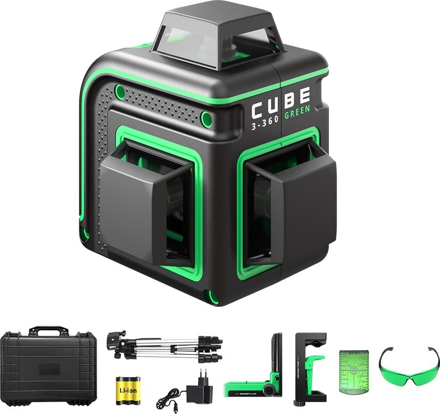 

Лазерный нивелир ADA Instruments Cube 3-360 Green Ultimate Edition A00569