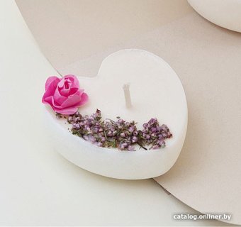 Свеча La Luz Pink Heart Сердце 2