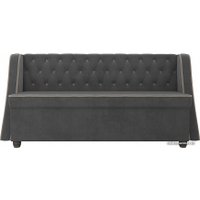 Диван Лига диванов Лофт 104550 (велюр, серый)