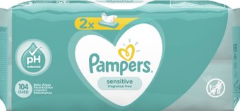Pampers Sensitive (2x52 шт)