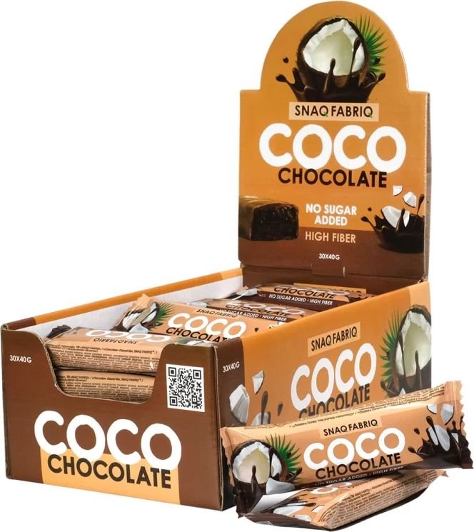 

Протеиновый батончик Snaq Fabriq Coco (40 г, шоколадный кокос)