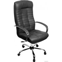 Офисное кресло Деловая обстановка Атлант Хром СХН кожа (черный)