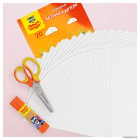 Набор белого картона Мульти-пульти Приключения Енота КБ20_31564 (20 л)