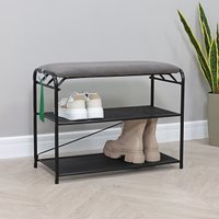 Банкетка ЗМИ Гранада 23 НБК с сиденьем ПДОГ23СНБК (черный/ткань нубук)