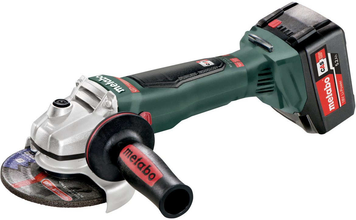 

Угловая шлифмашина Metabo WB 18 LTX BL 125 613077650 (с 2-мя АКБ)