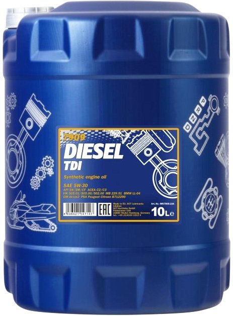 

Моторное масло Mannol DIESEL TDI 5W-30 10л