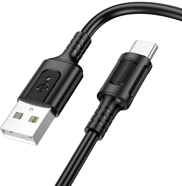 

Кабель Borofone BX111 USB Type-A - Lightning (1 м, черный)