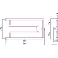 Полотенцесушитель Сунержа High-Tech model G 320x650 00-4051-3265