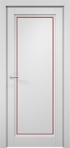 Межкомнатная дверь MDF-Techno Stefany 4001 60x200 (белый, стекло лакобель красный)
