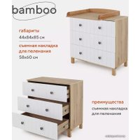 Детский комод Rant Bamboo 108 (cloud white)