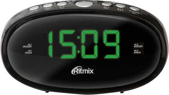 

Настольные часы Ritmix RRC-616 (черный)