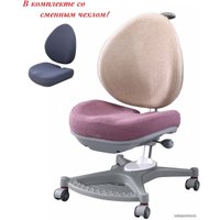 Детское ортопедическое кресло CooBee 138 с чехлом (пудровый розовый)