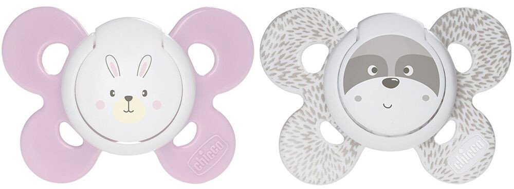 

Набор пустышек Chicco PhysioForma Comfort Зайчик Енот 00074931110000.1 (2 шт)