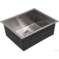 Кухонная мойка AKS Прямоугольная 57x46 (сатин никель)