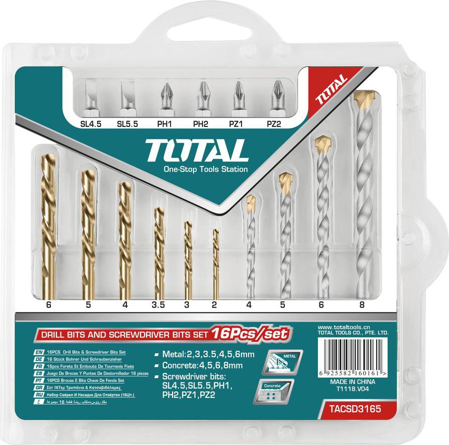 

Набор сверл Total TACSD3165