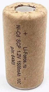 

Аккумулятор Sunrise 1500mAh Ni-Cd SC