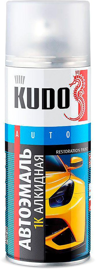 

Автомобильная краска Kudo 1K эмаль автомобильная ремонтная алкидная KU-42400 (520 мл, 040 Super White)