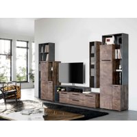 Шкаф распашной Мебельград Глазго 2-х дверный 65x38.5x200.5 (таксония/металл бруклин)