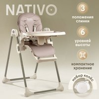 Высокий стульчик Nuovita Nativo (grigio scuro/темно-серый)