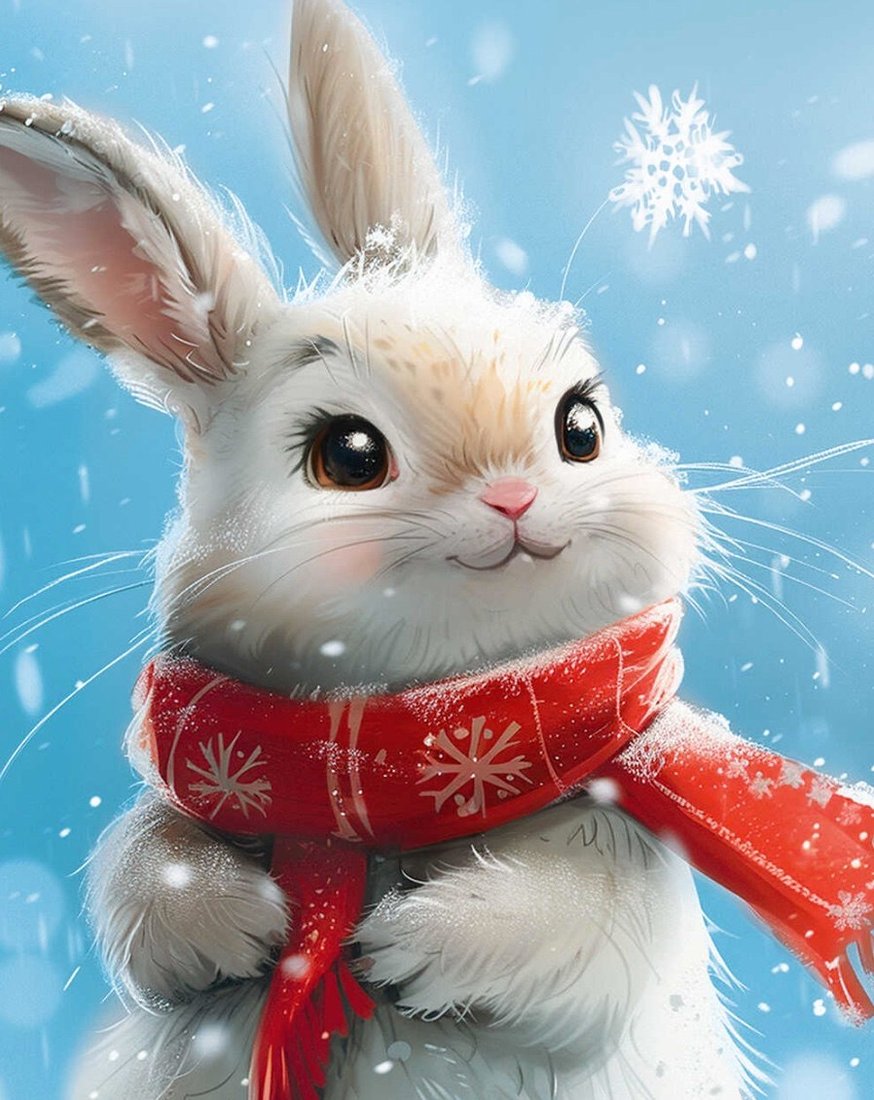 

Алмазная мозаика Феникс+ Новогодний зайчик 70797