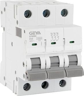 

Выключатель автоматический GEYA GYM9H-3P-10D 3P 10A D 10kA 3M GYM9H3P10D