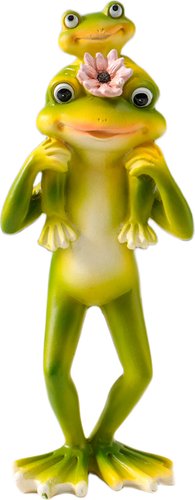 Статуэтка Sima-Land Лягушонок с розовым лотосом, посадил малыша на шею 10927857