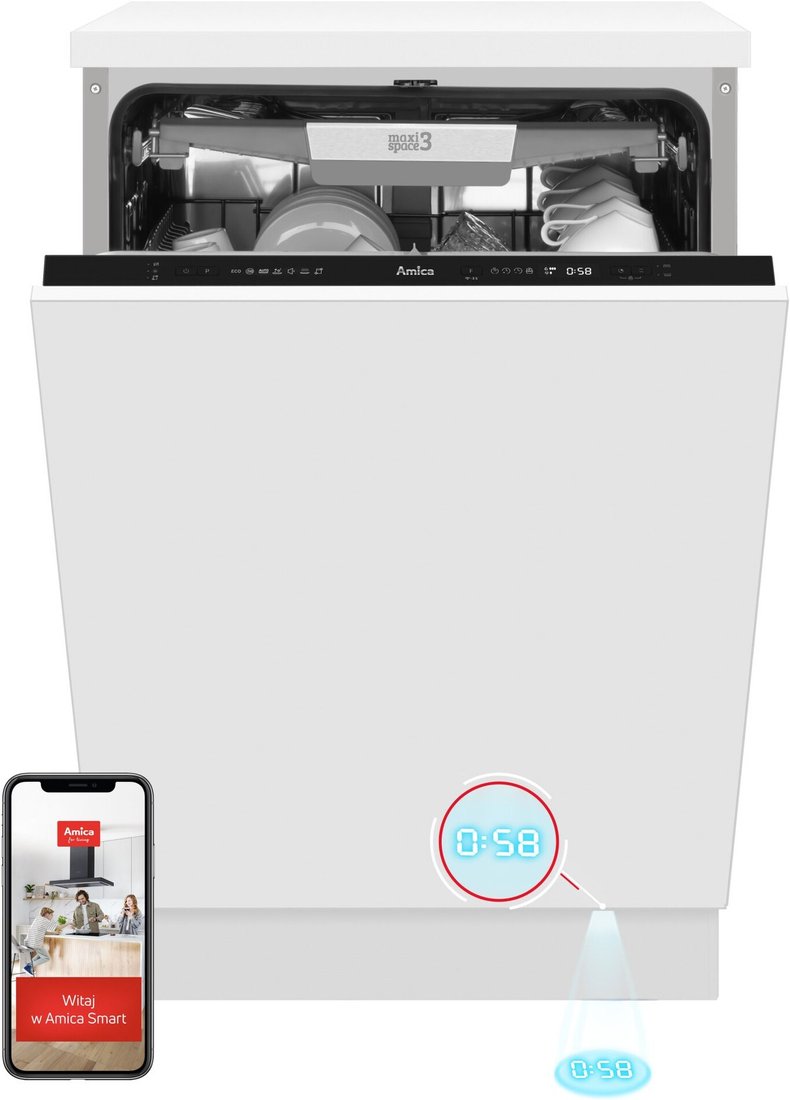 

Встраиваемая посудомоечная машина Amica DIM66C7ELOCqT