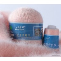 Набор пряжи для вязания ХоббиБум Пух норки 832 50 г 340 м (бледно-розовый)