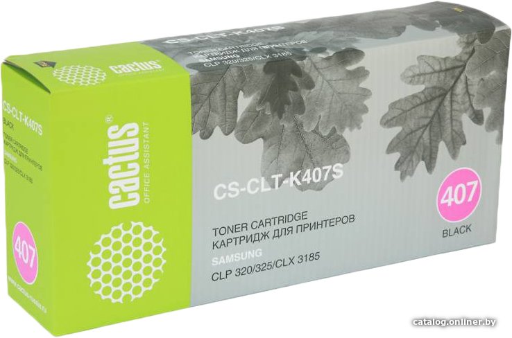 Картридж CACTUS CS-CLT-K407S (аналог Samsung CLT-K407S Black)