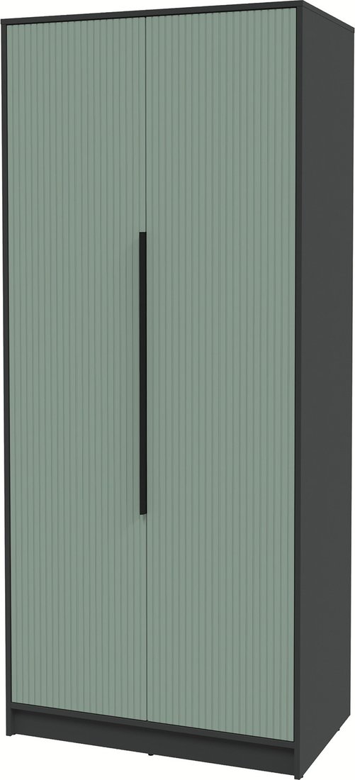 

Шкаф распашной Интерлиния Концепт Лайн КТ-Ш2 (антрацит/мята)