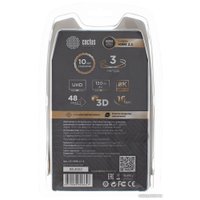 Кабель CACTUS HDMI - HDMI CS-HDMI.2.1-3 HDMI (3 м, серебристый)