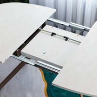 Кухонный стол Виста Оттава 100x150/195 (шелковый камень/муар тортора)